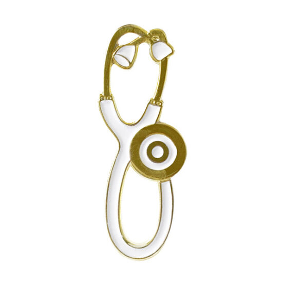 stethoscope lapel pin