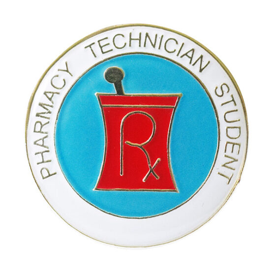 pharmacy technician student lapel pin