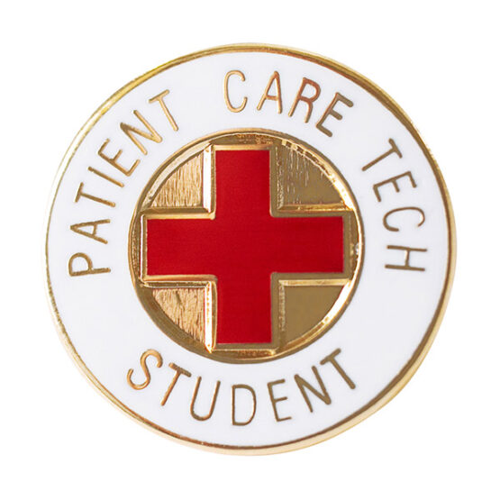 patient care tech student lapel pin