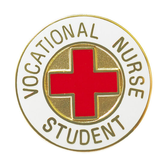 vocational nurse student lapel pin