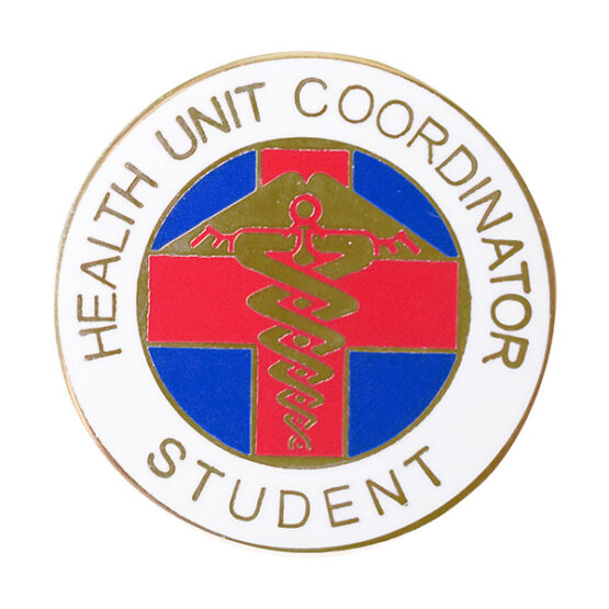 Health Unit Coordinator Student lapel pin