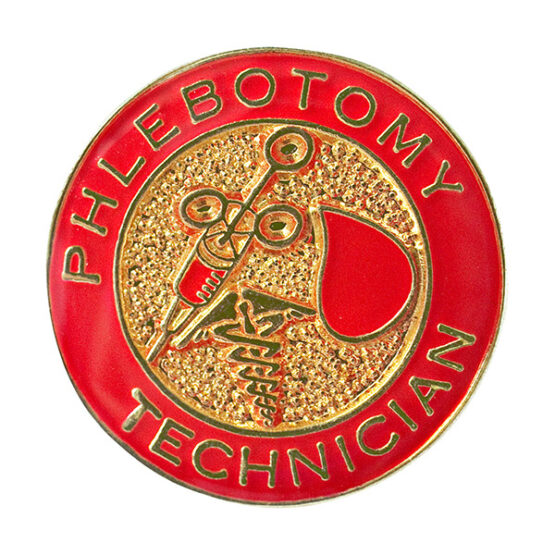 phlebotomy technician lapel pin