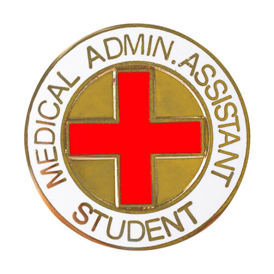 medical administrative assistant student lapel pin