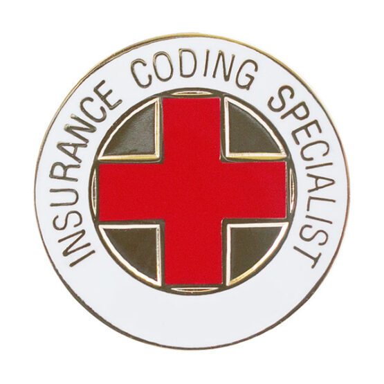 insurance coding specialist lapel pin