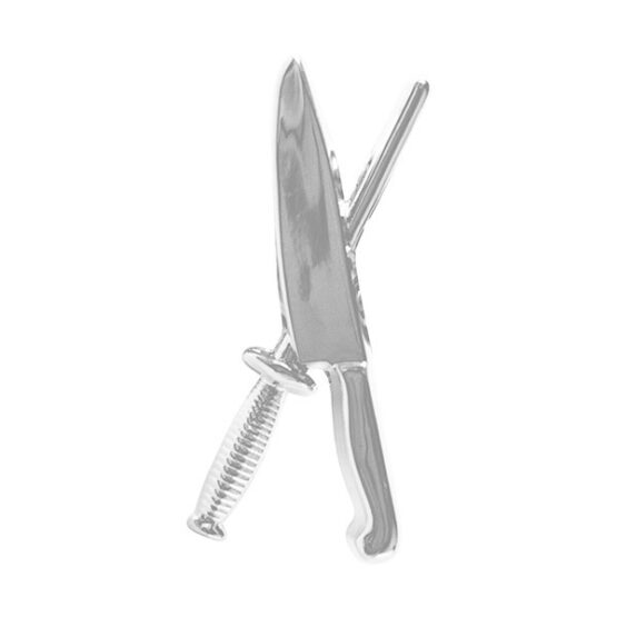 carving knife lapel pin