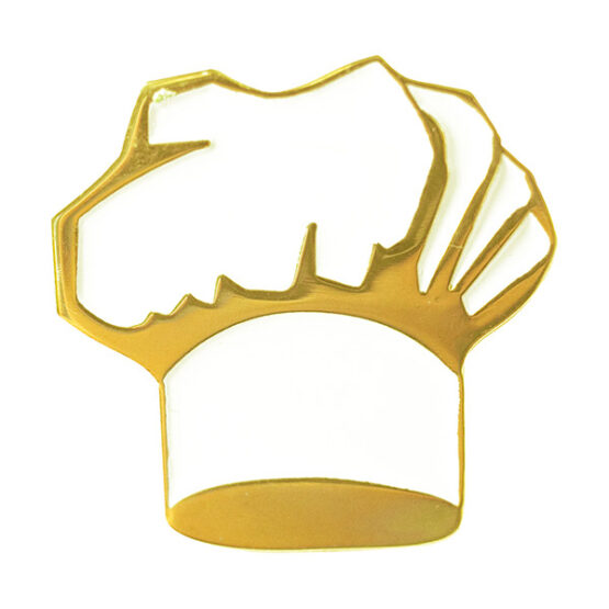 chef hat lapel pin