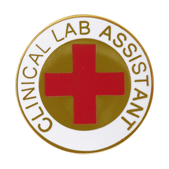 clinical lab assistant lapel pin