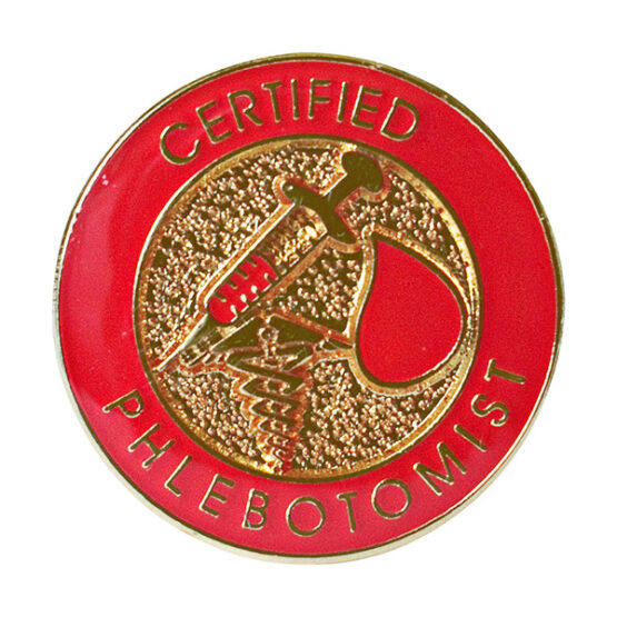 Certified Phlebotomist Lapel Pin Merit Group