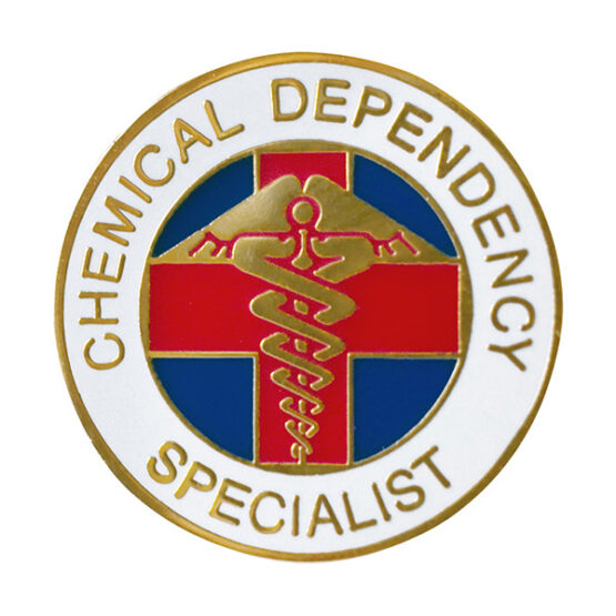 chemical dependency specialist lapel pin