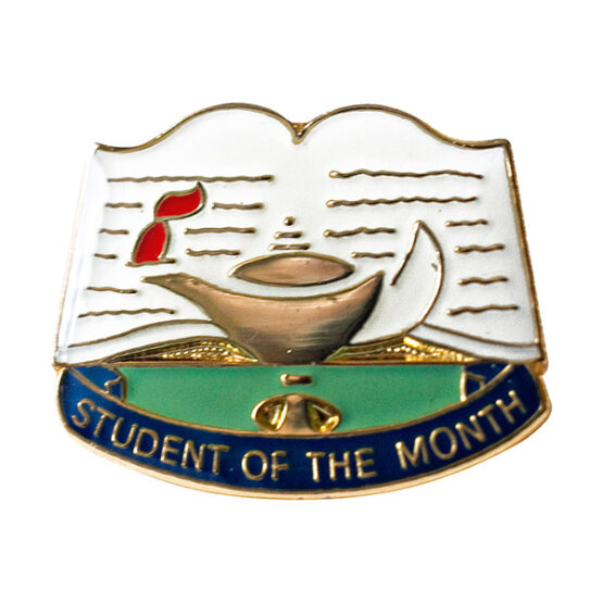 student of the month lapel pin