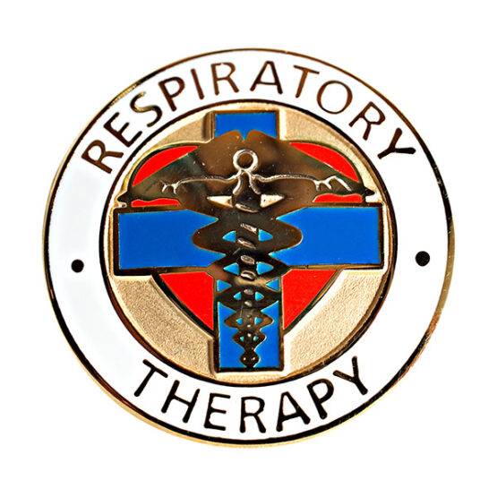 RT respiratory therapy lapel pin