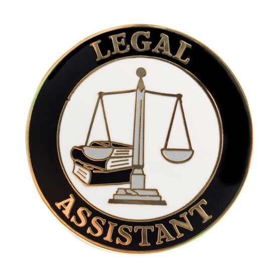 legal assistant lapel pin