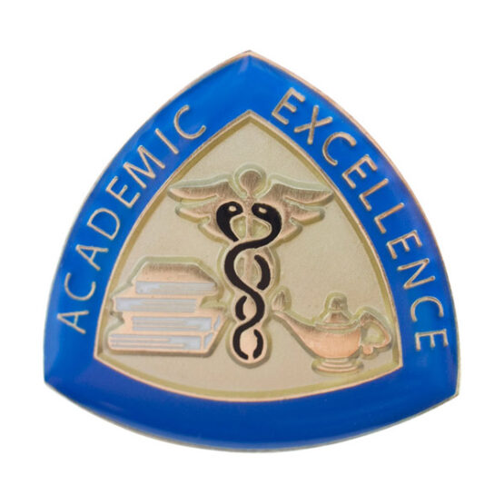 academic excellence medical student lapel pin