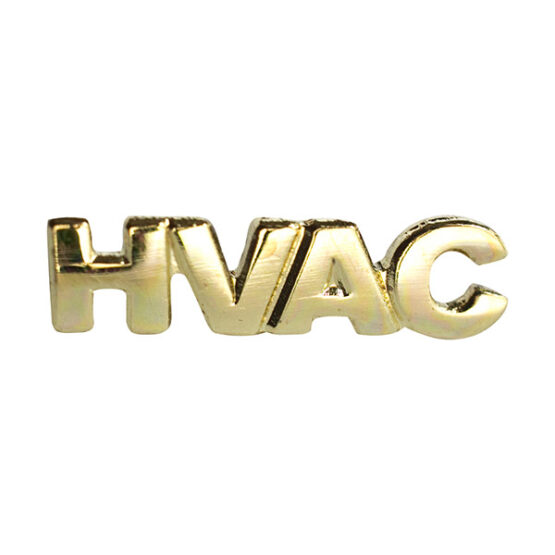 gold HVAC lapel pin