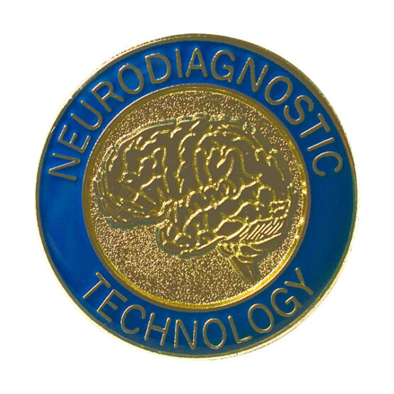 neurodiagnostic technology lapel pin