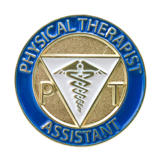 PT physical therapy assistant lapel pin