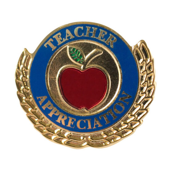 teacher appreciation lapel pin