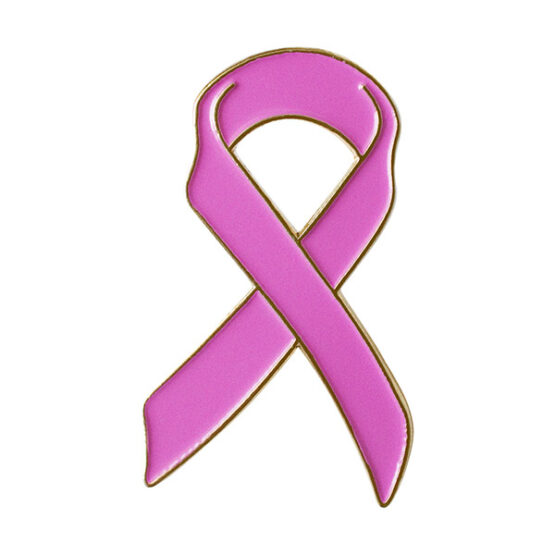 pink ribbon lapel pin