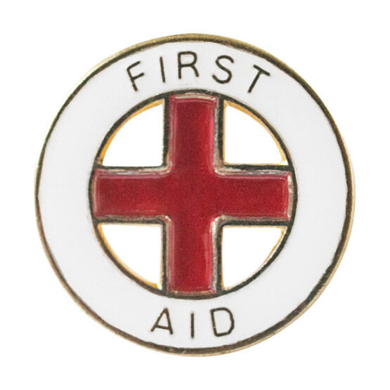 first aid lapel pin