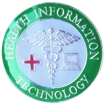 Health Information Technology IT lapel pin